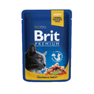 Brit® Premium Cat Pochons Saumon & Truite