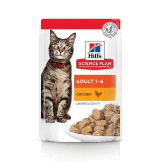 Science Plan Pâtée Adulte pour Chats en pochon Poulet
