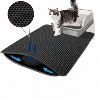 Tapis Litière Chat Double Couche - Propreté Maximale — Petzy.ma Maroc
