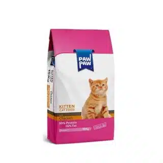 Paw Paw Croquettes pour chatons au Poulet 15 Kg — Petzy.ma Maroc