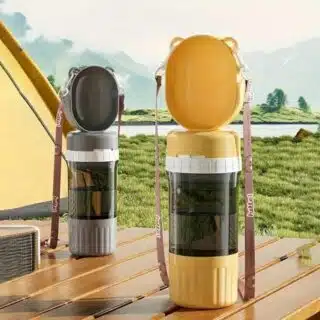 Gourde de Voyage pour Chien, Tasse à Boire Portable 2-en-1 Nourriture et Eau pour Chiens et Chats – Idéale … — Petzy.ma Maroc