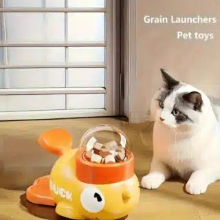 Jouet Distributeur Interactif Canard Jaune pour Chats & Chiens — Petzy.ma Maroc