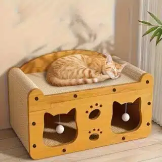 Flamingo 2-en-1 Poste à gratter & Lit pour Chat — Petzy.ma Maroc
