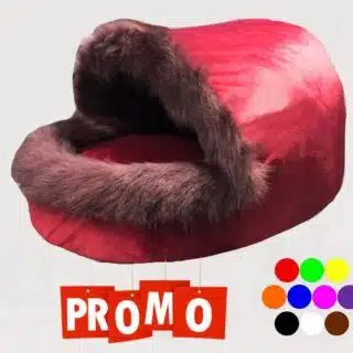 Niche Pantoufle Chaude pour Chat – Lit Pelucheux de Petite Taille — Petzy.ma Maroc