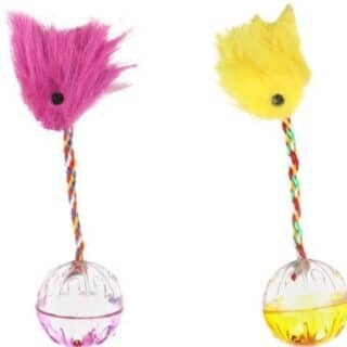 Boule Ludique avec Plumes pour Chat — Petzy.ma Maroc