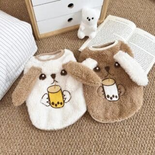 Pull Douillet en Peluche pour chat et Petit chien standard — Petzy.ma Maroc