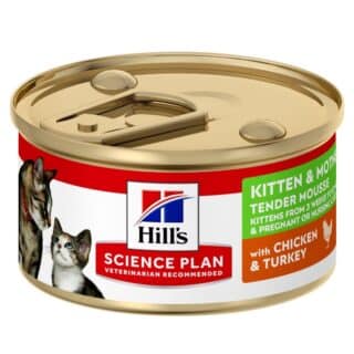 Hill’s Science Plan KITTEN & MOTHER Mousse – Poulet & Dinde 85g — Petzy.ma Maroc
