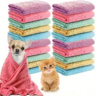 Serviette de Bain Colorée pour Animaux — Petzy.ma Maroc
