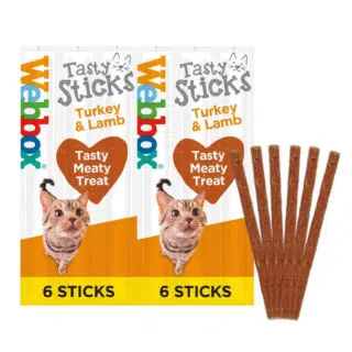 Webbox Tasty Sticks Friandises pour chats dinde et agneau 30g — Petzy.ma Maroc
