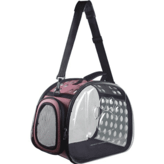Sac de Transport Transparent et Respirant pour Chats & Petits Chiens Pliable — Petzy.ma Maroc
