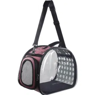 Sac de Transport Transparent et Respirant pour Chats & Petits Chiens Pliable — Petzy.ma Maroc