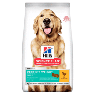 Hill’s Science Plan Aliment Perfect Weight Chien Adulte Grande Race Au Poulet 12kg — Petzy.ma Maroc