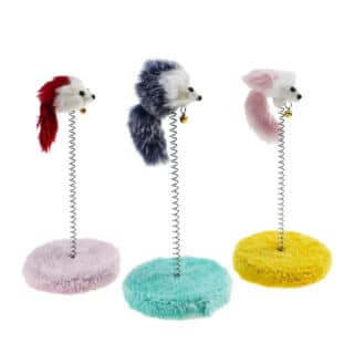 Jouet Interactif pour Chat - Souris sur Ressort — Petzy.ma Maroc