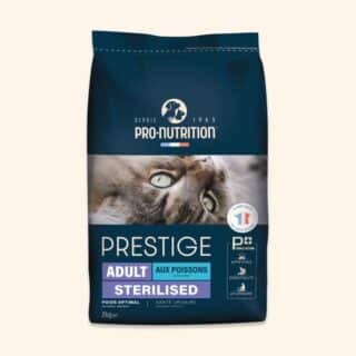 Prestige Croquettes Chat Adulte Stérilisé – Saveur Poisson — Petzy.ma Maroc