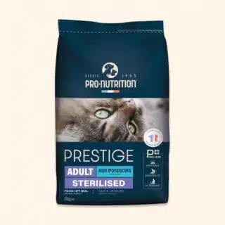 Prestige Croquettes Chat Adulte Stérilisé – Saveur Poisson — Petzy.ma Maroc