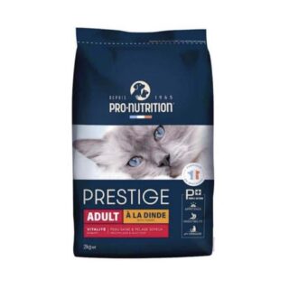 Pro-Nutrition Prestige Croquettes Chat Adulte Dinde 2KG — Petzy.ma Maroc