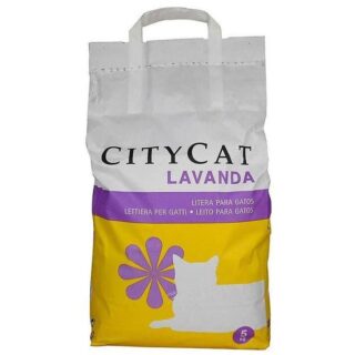 Litière parfumée CITYCAT Clumping 5kg Lavande — Petzy.ma Maroc