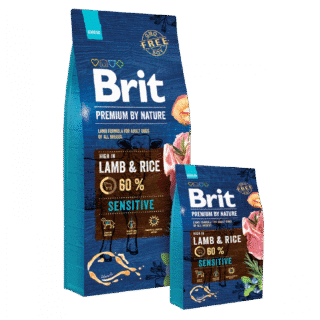 Brit Premium by Nature Croquettes Sensitive Lamb (agneau) 15kg — Petzy.ma Maroc