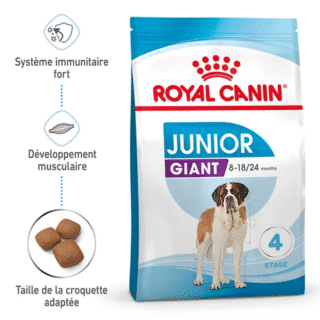 Royal Canin Giant Junior : Croissance Musculaire & Os Solides | 15 kg — Petzy.ma Maroc