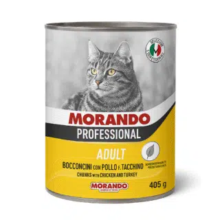Morando Morceaux de Poulet avec Sauce Pour Chats 405g — Petzy.ma Maroc