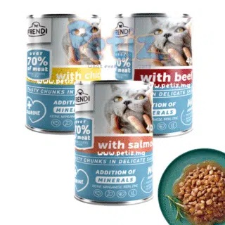 Pâtée Frendi 400g Morceaux en Sauce - Repas Complet Chat — Petzy.ma Maroc