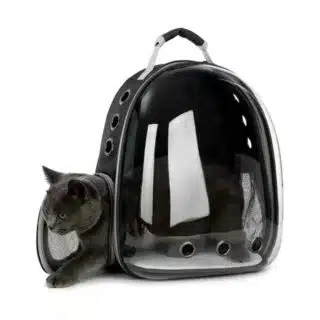 Sac à dos de Transport Petzy.ma pour Chat & Petit Chien - Bulle Transparente — Petzy.ma Maroc