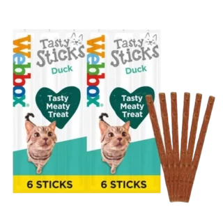 Webbox Tasty Sticks Canard 180g — Petzy.ma Maroc