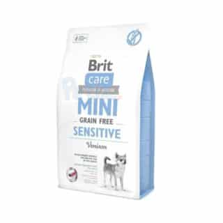 Brit CARE Mini Grain Free Sensitive 2kg – Alimentation Hypoallergénique Sans Céréales pour Chiens Sensibles… — Petzy.ma Maroc