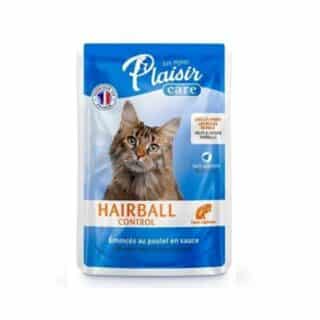 Plaisir Chat Pochon Hairball Contrôle au Poulet - 85 g — Petzy.ma Maroc