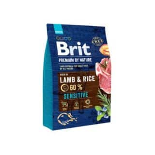 Brit Premium by Nature Sensitive Lamb – Aliment complet sans blé pour chiens adultes sensibles – Sac 3 kg — Petzy.ma Maroc