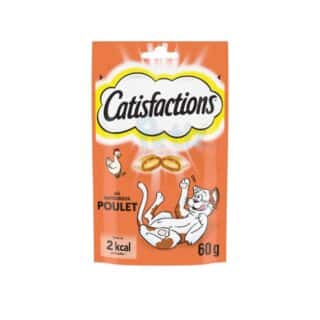 CATISFACTIONS Friandises au Poulet pour Chat et Chaton – Sachet 60g — Petzy.ma Maroc