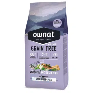 Ownat Grain Free Cat Prime Sterilized - Croquettes Poisson - 3kg — Petzy.ma Maroc
