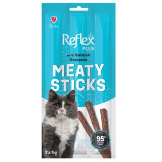 Sticks pour chats Reflex Saumon 3x5g — Petzy.ma Maroc
