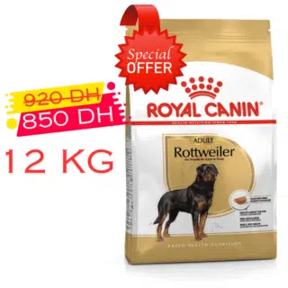 Royal Canin Rottweiler Adulte 12 Kg Promo — Petzy.ma Maroc