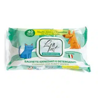 Lingettes LeoPet Hygiéniques et Nettoyantes pour chiens et chats (40 PCS) Musc et Chlorexidine — Petzy.ma Maroc