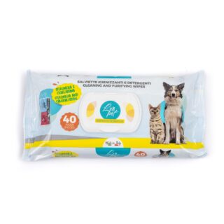 Lingettes LeoPet Hygiéniques et Nettoyantes pour chiens et chats (40 PCS) Citronelle — Petzy.ma Maroc