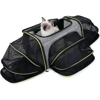 Sac de Transport Confort & Sécurité pour Chat et Petit Chien - Homologué Cabine Avion — Petzy.ma Maroc