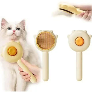 Brosse pour Chat Meow - Toilettage Facile & Massage — Petzy.ma Maroc