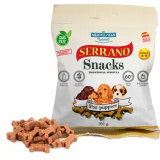 Serrano Snack Pour Chien /salmon & tuna /beef/chicken for puppy / 100g — Petzy.ma Maroc