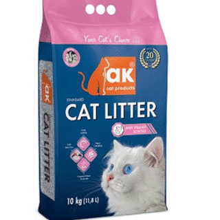 Litière A.K Agglomérante À Grain Fin Parfumée Baby Powder — Petzy.ma Maroc
