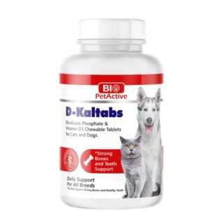 D-Kaltabs Bio PetActive – 84 Comprimés Calcium + Vitamine D3 pour Chien et Chat — Petzy.ma Maroc