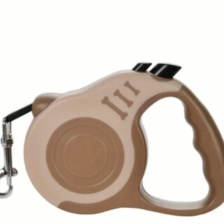 Laisse Rétractable 5m Couleur Coffee pour Chiens et Chats — Petzy.ma Maroc