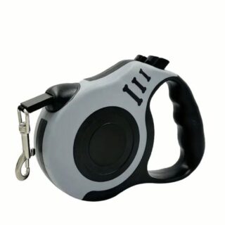 laisse rétractable noire 3m — Petzy.ma Maroc