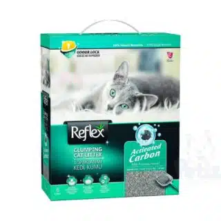 Litière Agglomérante au Charbon Actif Reflex pour Chat – Ultra Absorbante, Anti-Odeurs, 10 Litres — Petzy.ma Maroc