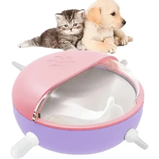 Biberon en Silicone Souple 180 ml pour Chiot et Chaton – Avec 4 Tétines Interchangeables — Petzy.ma Maroc