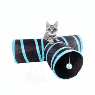 Tunnel de Jeu Pliable en Papier Froissé pour Chat
