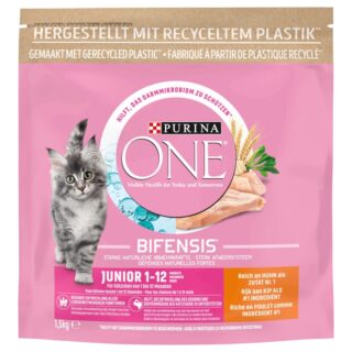 Purina ONE Croquettes Junior Poulet et Céréales Complètes 800g — Petzy.ma Maroc