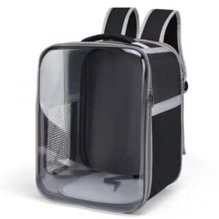 Sac à Dos de Transport Capsule Transparent pour Chat et Petit Chien — Petzy.ma Maroc