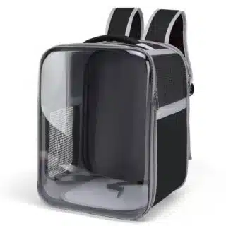 Sac à Dos de Transport Capsule Transparent pour Chat et Petit Chien — Petzy.ma Maroc