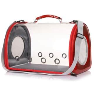 Sac de Transport Panoramique pour Chat et Petit Chien 43x27x28cm — Petzy.ma Maroc